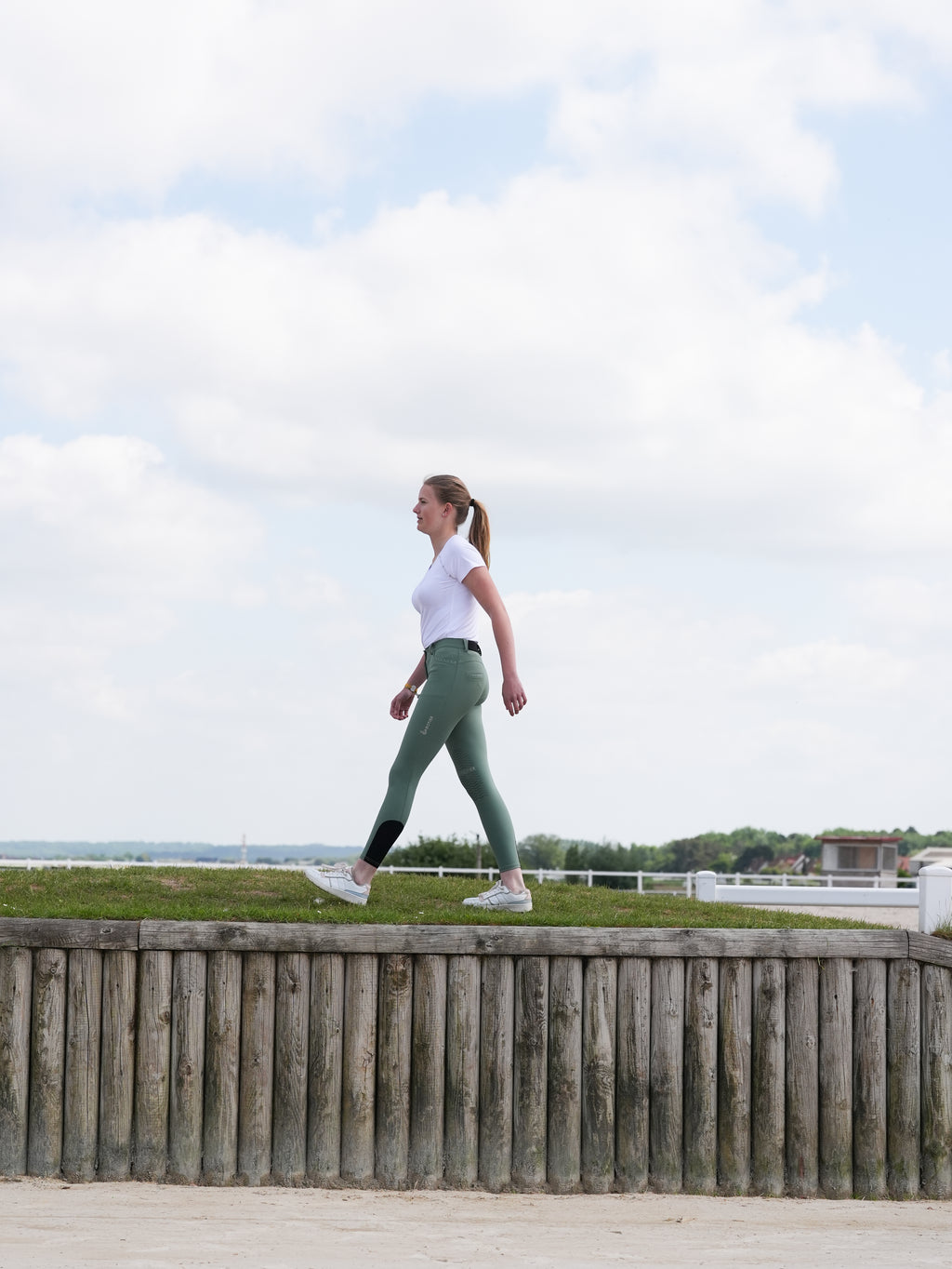 Pantalon femme Athénaïs Vert