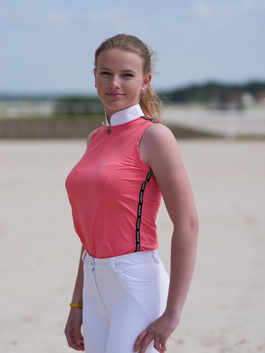 Polo d'entrainement femme Manon Rose