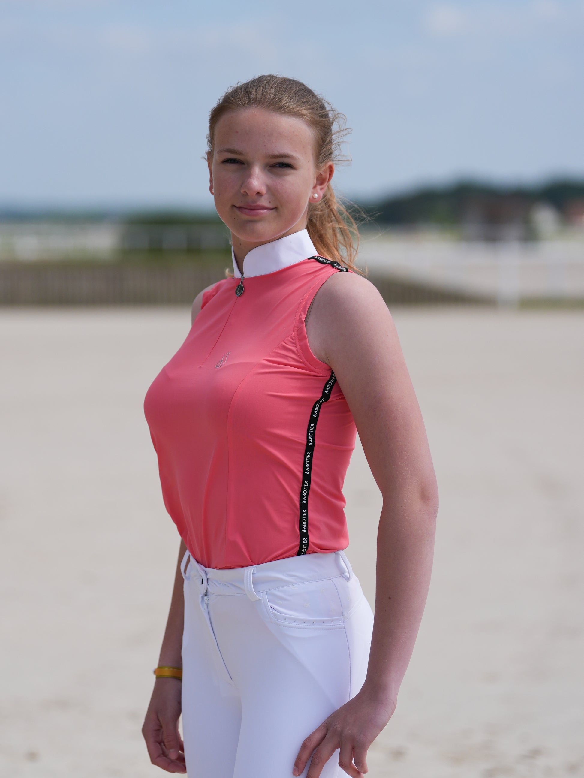 Polo d'entrainement femme Manon Rose