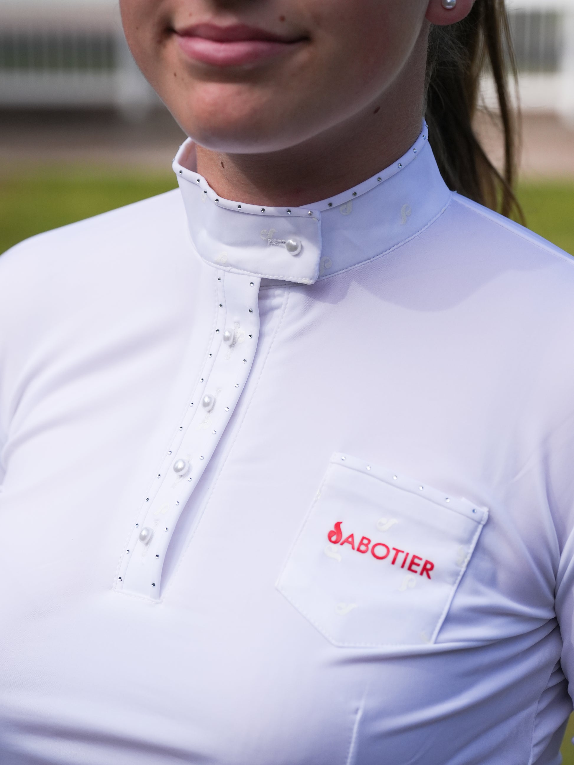 Polo femme Estelle Blanc